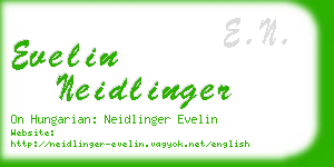 evelin neidlinger business card